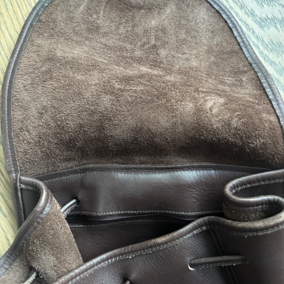 Vintage Coach brown glove leather backpack